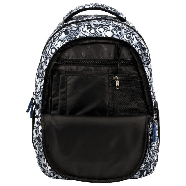 Bolso frontal organizador aberto