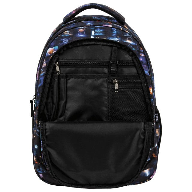 Bolso frontal organizador aberto
