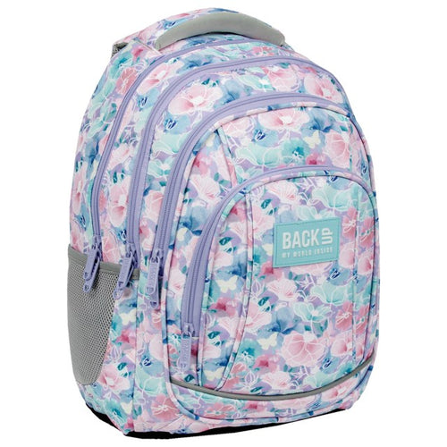 Mochila BackUP A 15 Flores de Primavera, vista frontal