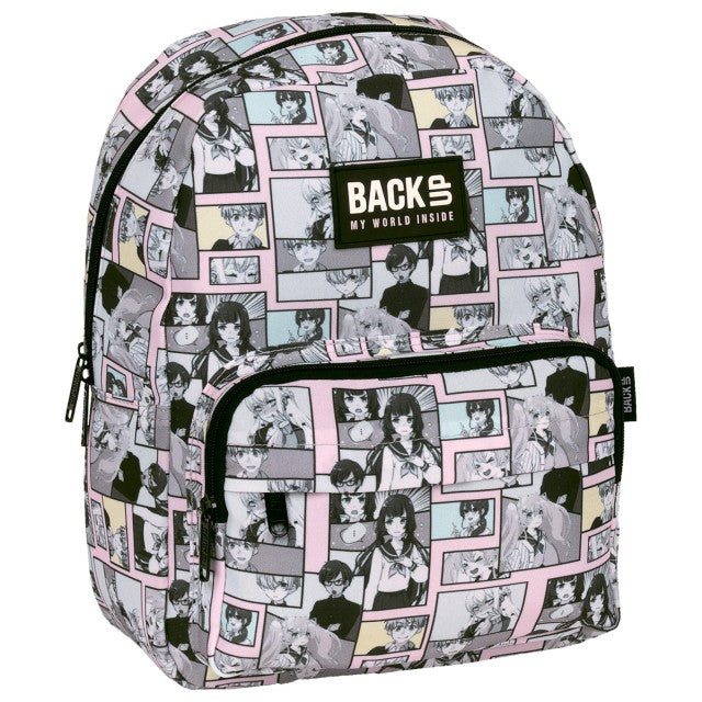Mochila BackUP Manga Pastel tamanho Compacta 36x27x16, vista frontal