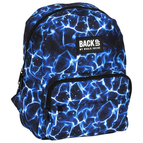 Mochila escolar BackUP F 47 Sky Water, vista frontal