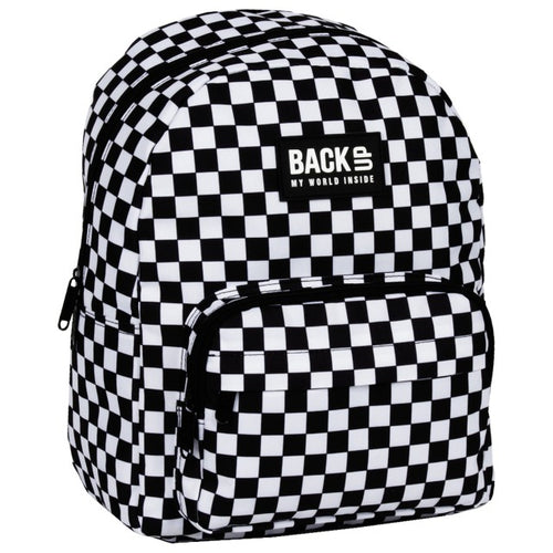 Mochila escolar BackUP F 94 Xadrez, vista frontal