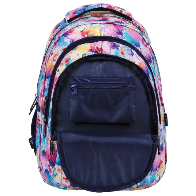 Compartimento organizador com bolso de rede e argola para chaves