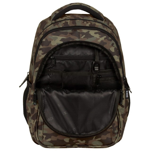 Pormenor do padrão de camuflagem e do fundo reforçado no tamanho Média