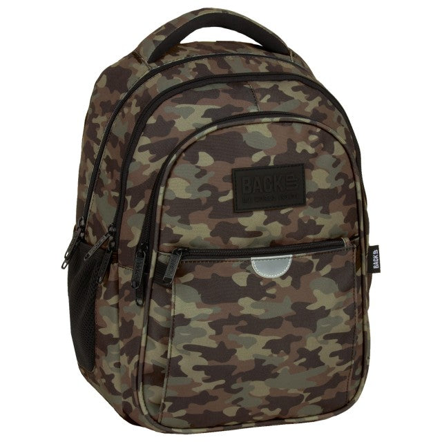 Mochila Camuflagem tamanho Média 39x27x20, vista frontal