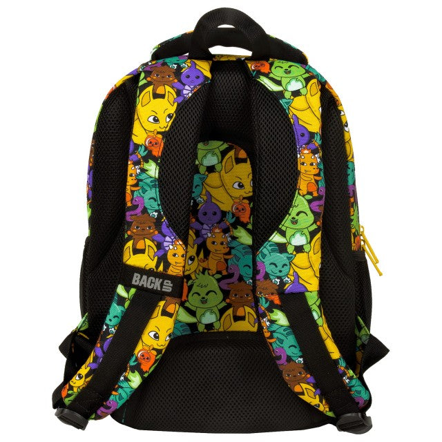 Interior da mochila BackUP P 62 com os três compartimentos