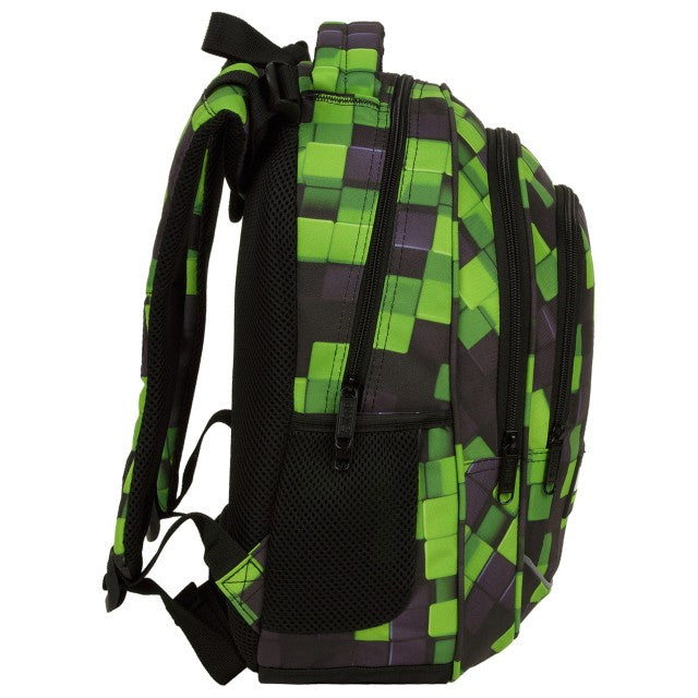 Costas ergonómicas, alças reguláveis e correia peitoral da mochila BackUP R 52