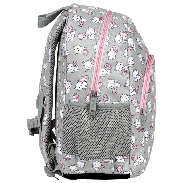 Costas almofadadas e alças reguláveis da mochila Gatinhos Pequena