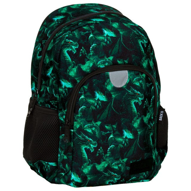 Mochila escolar BackUP T 51 Legend Dragon, vista frontal