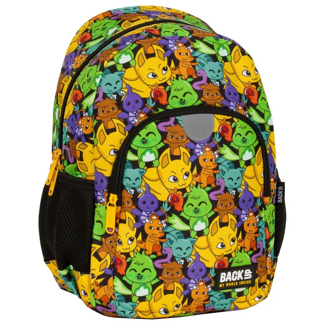 Mochila BackUP Space Animals tamanho Pequena 34x26x14, vista frontal