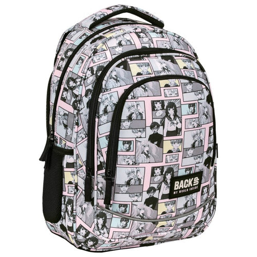 Mochila escolar BackUP X 02 Manga Pastel, vista frontal