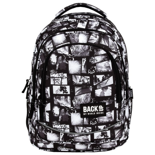 Mochila BackUP X 41 vista lateral com bolso para cantil