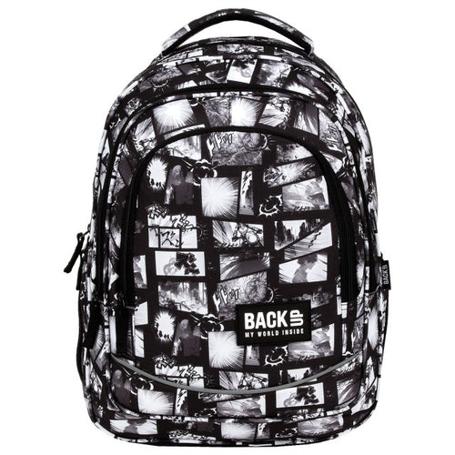 Mochila BackUP X 41 vista lateral com bolso para cantil