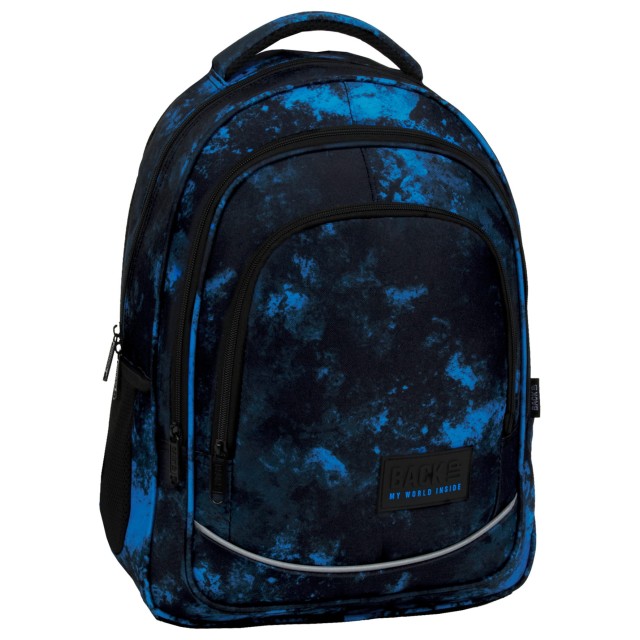 Mochila escolar BackUP X 57 Ocean Deep, vista frontal