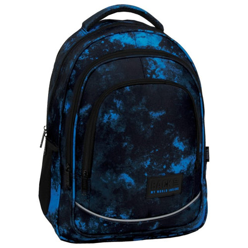 Mochila escolar BackUP X 57 Ocean Deep, vista frontal