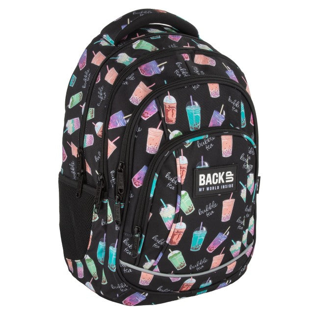 Mochila escolar BackUP A 21 Bubble Tea, vista frontal