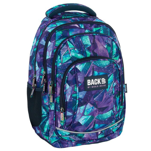 Mochila escolar BackUP A 35 Crystal, vista frontal