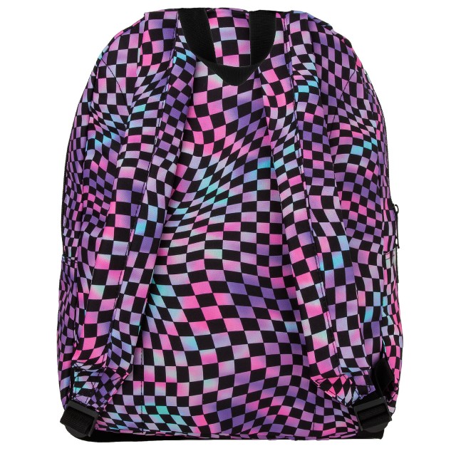 Costas da mochila com alças ajustáveis
