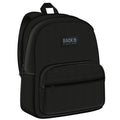 Tamanho Leve 41x30x20, mochila BackUP preta vista de frente