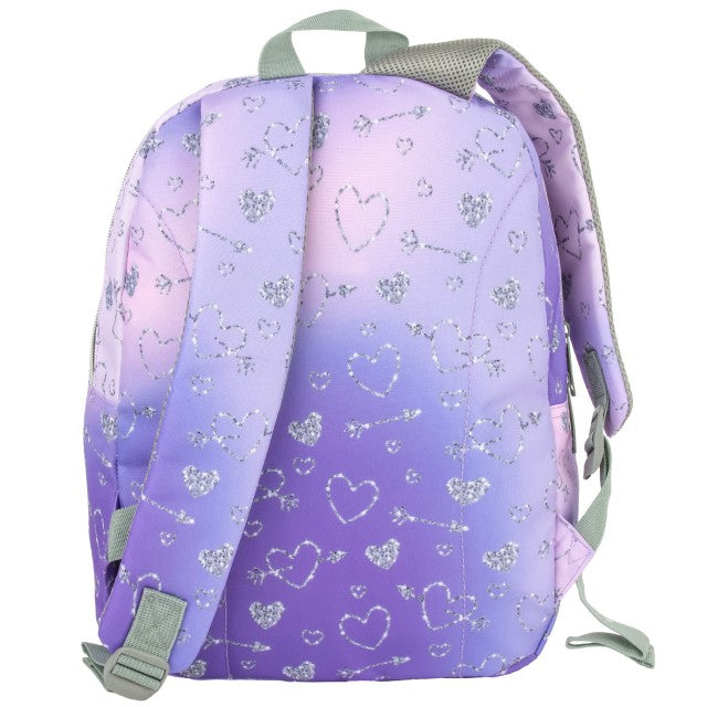 Tamanho Compacta 36x27x16, compartimento principal aberto e bolsos frontais