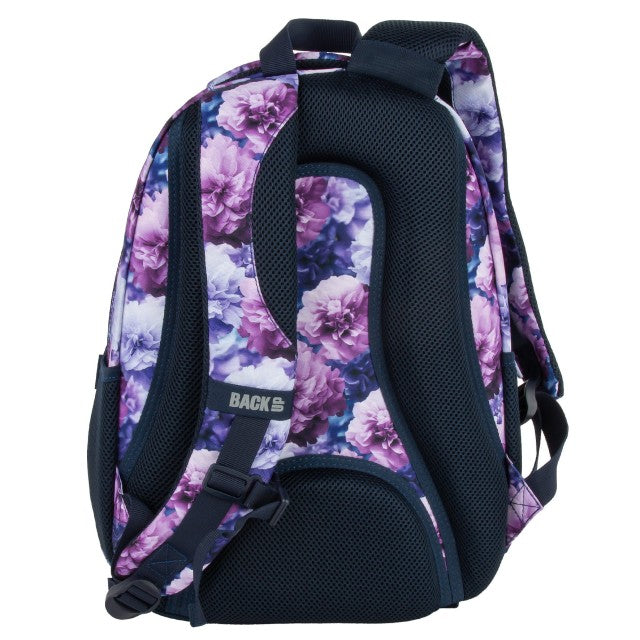 Mochila BackUP O 02 Violet Bloom, organizador do segundo compartimento
