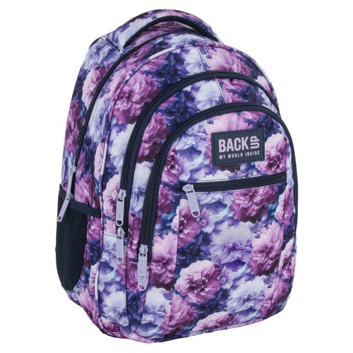 Mochila BackUP O 02 Violet Bloom, vista frontal