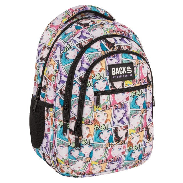 Mochila escolar BackUP O 14 Manga, vista frontal