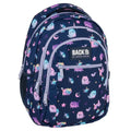 Mochila escolar BackUP O 25 Violet Kittens, vista frontal