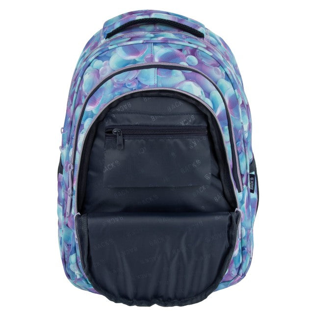 Mochila BackUP O 28 Bubble AI, detalhe do padrão de bolhas