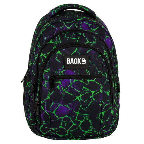 Mochila BackUP O 52 Pulse, vista lateral com bolso para garrafa