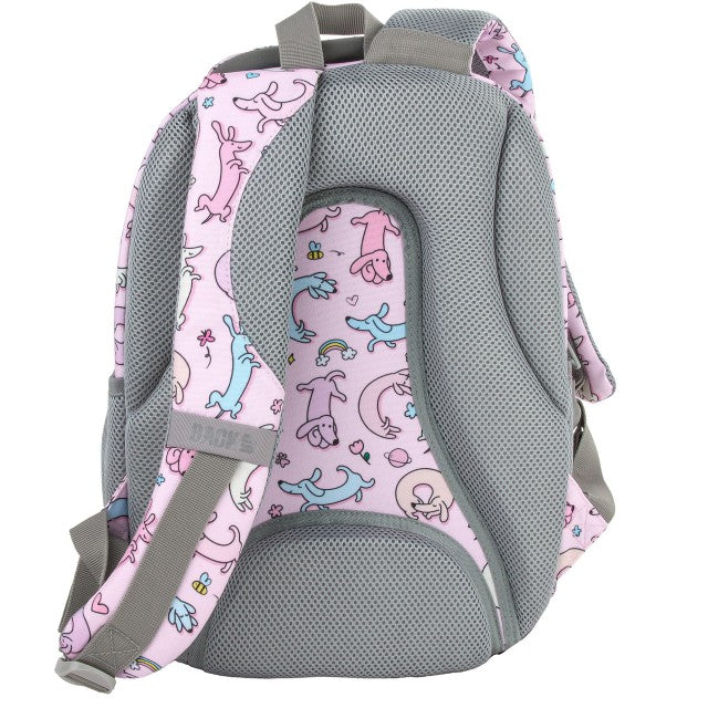 Mochila BackUP P 06 Cute Dogs, organizador do compartimento da frente