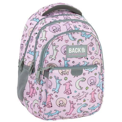 Mochila BackUP P 06 Cute Dogs, vista frontal