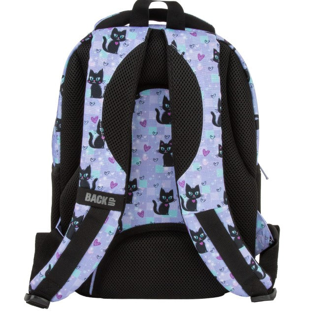 Mochila BackUP P 16 Magic Cats, interior do compartimento principal