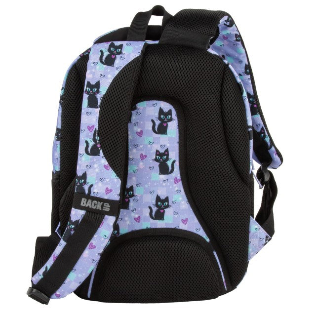 Mochila BackUP P 16 Magic Cats, organizador do compartimento da frente