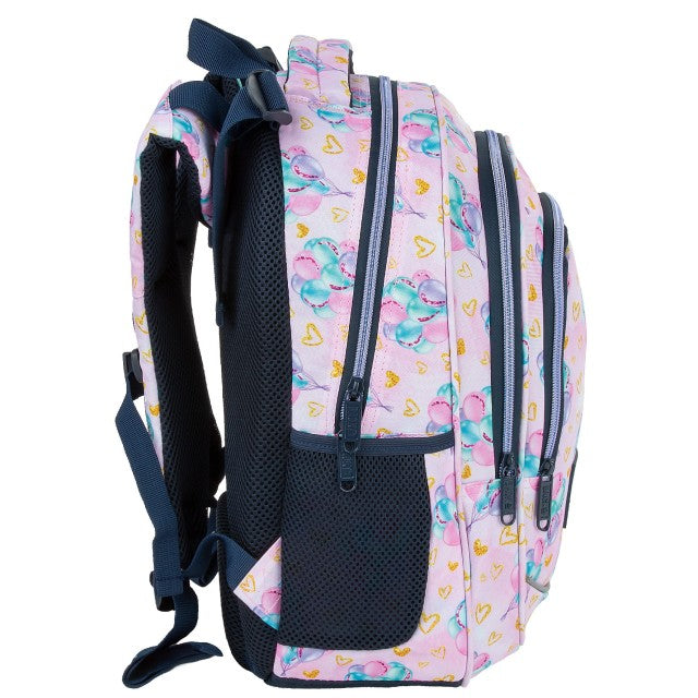 Mochila BackUP R 41 Balloons, costas ergonómicas e sistema cresce comigo