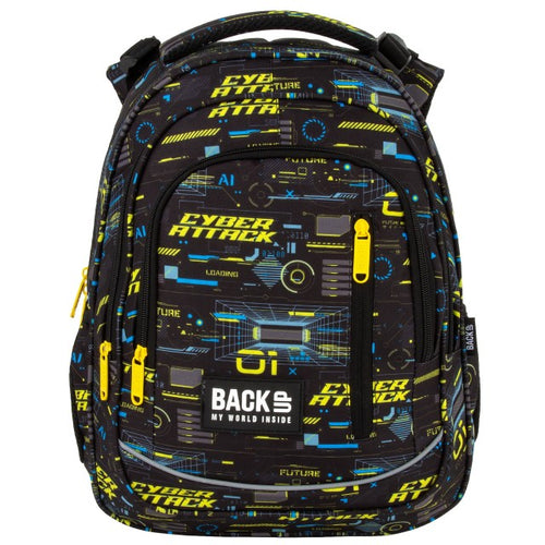 Vista lateral da BackUP R 50 com bolso para garrafa