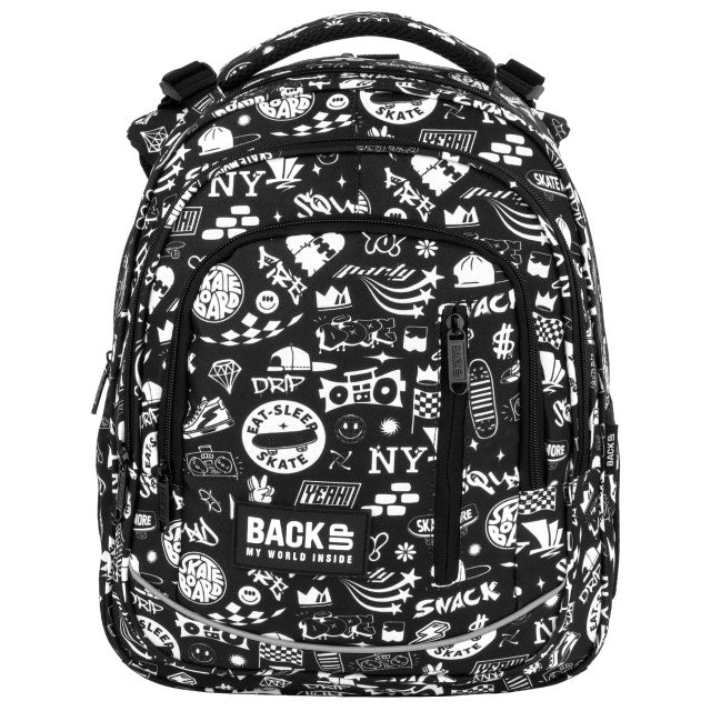 Vista lateral da BackUP R 57 com bolso para garrafa