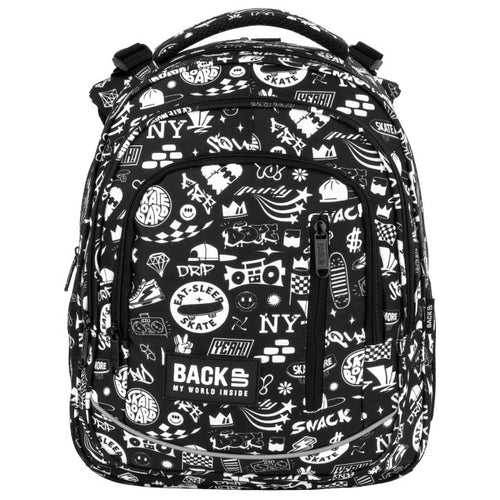 Vista lateral da BackUP R 57 com bolso para garrafa