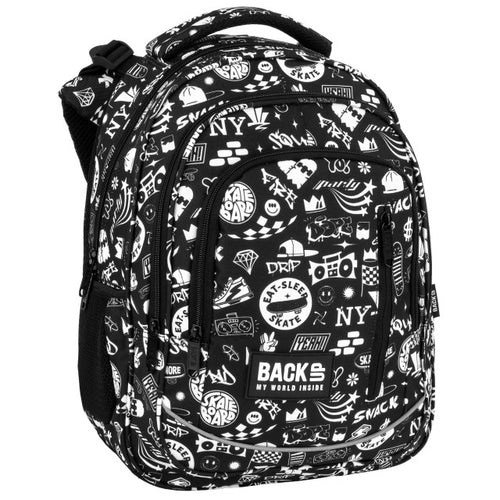 Mochila escolar BackUP R 57 Drift, vista frontal