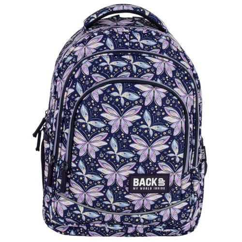 Vista lateral da mochila BackUP X 04 com bolso para garrafa