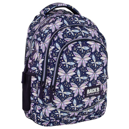 Mochila escolar BackUP X 04 com fadas, vista frontal