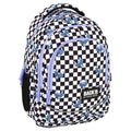Mochila escolar BackUP X 39 Fuzz Checkerboard, vista frontal