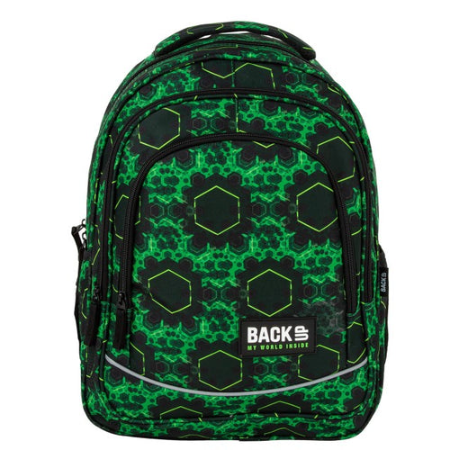 Vista lateral da BackUP X 45 com bolso para garrafa