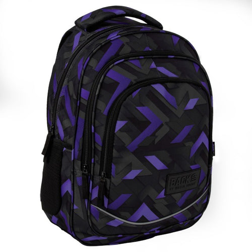 Mochila escolar BackUP X 47 Nanostripes, vista frontal