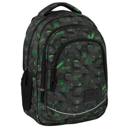 Mochila escolar BackUP X 63 Datastream, vista frontal