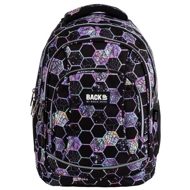 Mochila BackUP A 26 de lado, com bolso lateral
