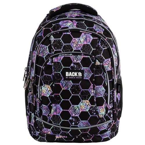 Mochila BackUP A 26 de lado, com bolso lateral