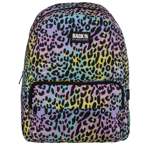 Costas da mochila com alças ajustáveis