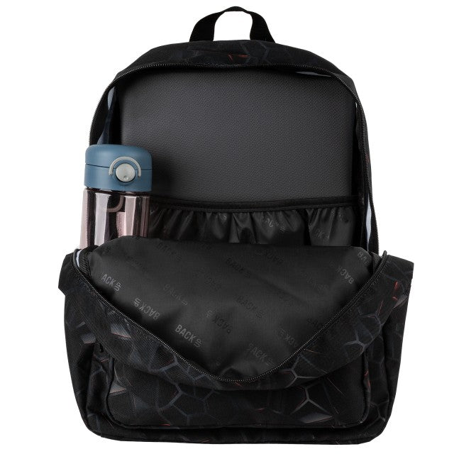 Tamanho Leve: bolso interior lateral para garrafa de água
