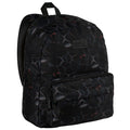Tamanho Leve 41x30x20 preto com linhas alaranjadas, vista frontal
